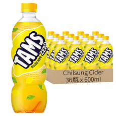 TAMS Zero氣泡飲, 600ml, 36瓶