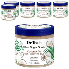 Dr Teal's 乳木果椰子精油糖磨砂膏, 538g, 6個