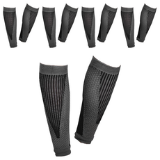 AOLIKES 奧力克斯 7965小腿壓力襪 黑色 運動防護 舒緩疲勞, L號 適合小腿圍 34-42cm, 5雙, 小腿肚/膝蓋型