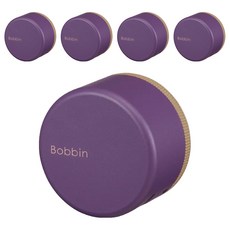 KOKUYO 國譽 Bobbin 紙膠帶攜帶盒 附閘門保護紙膠帶 輕鬆撕下 乾淨狀態隨身攜帶, 紫色, 5個