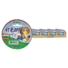 polar bear 北極熊 彩色OPP膠帶 PPT4840R 48mm x 40y, 紅色, 16捲