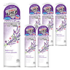 EARTH 地球製藥 Sukki-ri 浴廁除臭抑菌芳香噴霧, 薰衣草香氛, 350ml, 6瓶