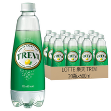 LOTTE 樂天 TREVI 氣泡水 萊姆口味 500ml 20瓶