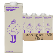 MINOR FIGURES 小人物 濃厚版燕麥奶 咖啡師, 1000ml, 6瓶