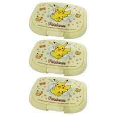 Skater 扣式濕紙巾蓋, 皮卡丘, 3個