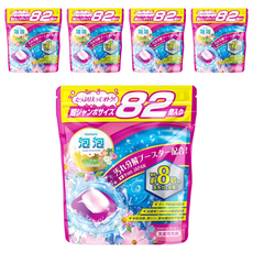 awawa 泡泡三合一香氛抗菌除蟎洗衣珠 花果香, 82顆, 5包