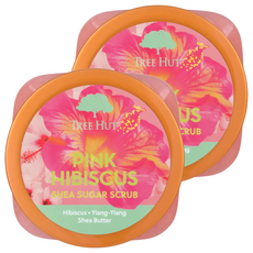TREE HUT 乳油木蜜糖身體磨砂膏 Pink Hibiscus, 18oz, 2罐