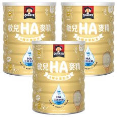 QUAKER 桂格 敏兒HA麥精 五種水果配方 6個月以上, 700g, 3罐