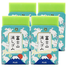 PLUS 普樂士 御守富士山橡皮擦, 兔子, 4個