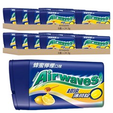 Airwaves 超涼薄荷錠, 蜂蜜檸檬口味, 24.3g, 16盒