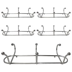 Green Bell 綠貝 304無痕三連掛勾, 不鏽鋼, 超強承重, EHS-1467, 5個