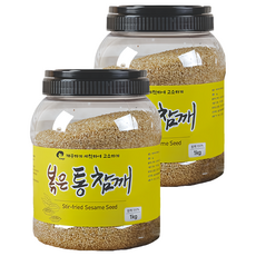 uncletak 桶裝烤芝麻, 1kg, 2罐