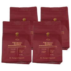 H&C 正慧食品 特級牛奶巧克力風味鈕扣型, 500g, 烘焙用, 4包