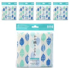 KOKUBO 小久保 四季物語清潔抹布 摩登葉片, 5條