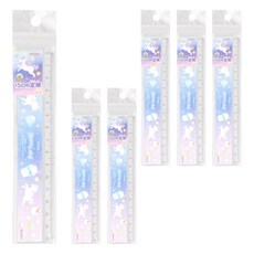 sun-star 直尺 15cm, 星空獨角獸, 6支