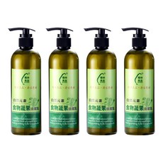 橙林良品 自然元素食物蔬果清潔乳, 有效去除殘留農藥, 500ml, 4瓶