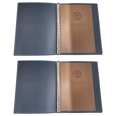 Raymay 藤井 30孔PVC製資料夾 A4, 咖啡色, 2本