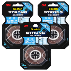 3M Scotch 超強力雙面膠帶 V1909N, 透明, 3捲