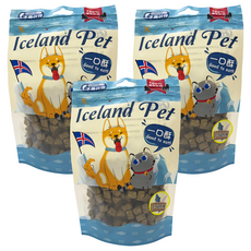 Icelandpet 冰島伙伴 全原肉乾鮮一口酥 小顆粒, 白身魚, 100g, 3包