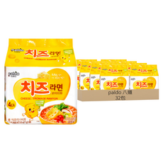 八道PALDO 起司拉麵, 香濃起司風味, 麵條Q彈有勁, 韓國原裝進口, 32包