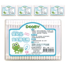 DOOBY 大眼蛙 嬰幼兒細軸安全棉花棒, 88支, 5盒