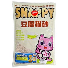 SNAPPY 豌豆纖維豆腐砂，可分解生物材料，植物凝結型，氣味控制，超強吸水力, 原味奶香, 3kg, 1包