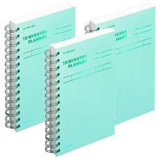 motemote 半年10分鐘讀書法計畫本, 3本, 翠綠色