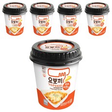 YOPOKKI 辣炒年糕即食杯, 韓國原裝進口, 微波加熱, 濃濃起司味, 120g, 5個