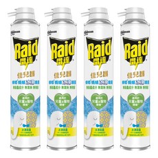 Raid 雷達 佳兒護 蟑螂螞蟻冰凍噴霧, 350ml, 4瓶