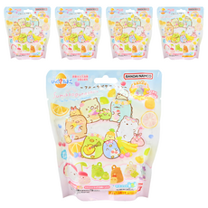 BANDAI 角落生物水果假期 淺藍粉入浴球, 款式隨機, 75g, 5包