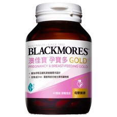BLACKMORES 澳佳寶 孕寶多綜合維生素黃金配方膠囊, 專為孕期及哺乳期營養需求設計, 含魚油DHA、葉酸等綜合維生素和礦物質, 60顆, 1罐