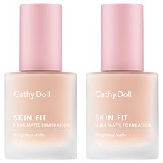 Cathy Doll 凱蒂娃娃 超清爽透膚粉底液, 02 自然膚色, 2瓶