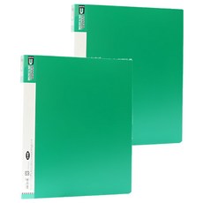 特)a4 pp 小3孔夾_c綠色, 2入, 綠色