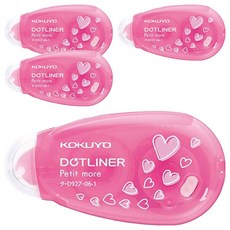 KOKUYO 國譽 好黏便利貼 6mm x 10m, 4個, 愛心