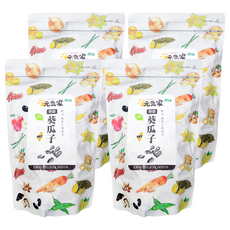 元氣家 帶殼葵瓜子，特大，低溫烘焙，年節必備，健康美味, 200g, 4包