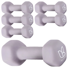 Aleaf 氯丁橡膠仙人掌啞鈴, 6個, 2kg