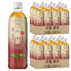 波蜜 靠茶 烏龍茶, 580ml, 48瓶