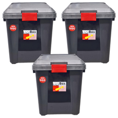 KEYWAY 聯府 威寶深型整理箱 65L, KG-65, 3個