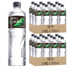 味丹 多喝水 鹼性竹炭水, 700ml, 48瓶