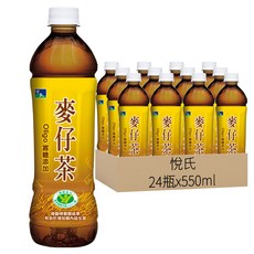 悅氏 麥仔茶, Oligo寡糖添加, 550ml, 24瓶