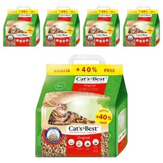 Cat's Best 環保凝結木屑貓砂, 3kg, 5包, 無香