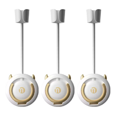 FAmILyLIFE 生活 免動手懶人無痕壁掛吹風機收納架, 白金色, 3個