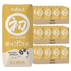 初鹿牧場 原味米牛乳, 200ml, 72瓶