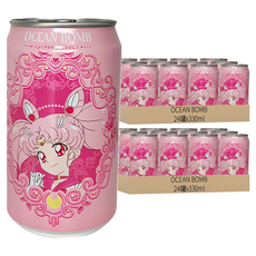 OCEAN BOMB Y.H.B 海洋深層氣泡水 荔枝風味 330ml, 48罐