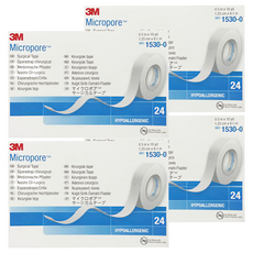 3M 紙膠無台 白色, 24捲, 4盒