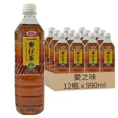 愛之味 麥仔茶, 990ml, 12瓶