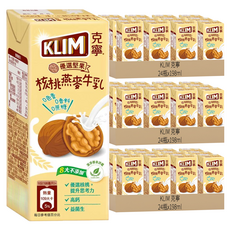 KLIM 克寧 核桃燕麥牛乳, 高鈣, 益生菌, 天然燕麥, 無色素, 無香料, 無蔗糖, 全家皆宜, 198ml, 72入