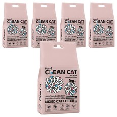 Purré Clean Cat 乾淨貓混合貓砂 6L, 5包, 奶茶