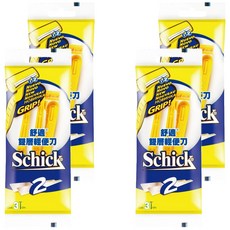 Schick 舒適牌 雙層輕便刀 (3入), 3入, 4包
