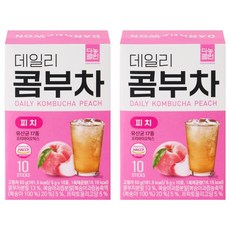 Danongwon 乳酸菌康普茶 水蜜桃, 10包, 5g, 2盒